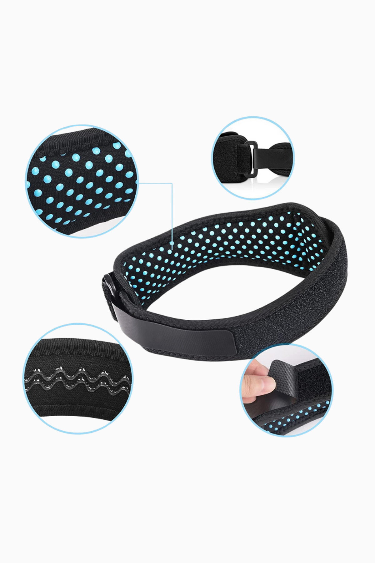 AGPTEK 2’li Patella Dizlik-Ayarlanabilir Silikon Diz Desteği