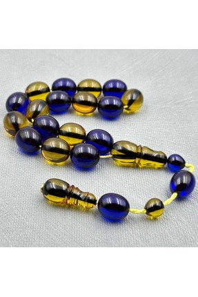 Tespih Çek Enes ABDO Usta İşçilikli Sarı Lacivert Efe Maskot Tespih