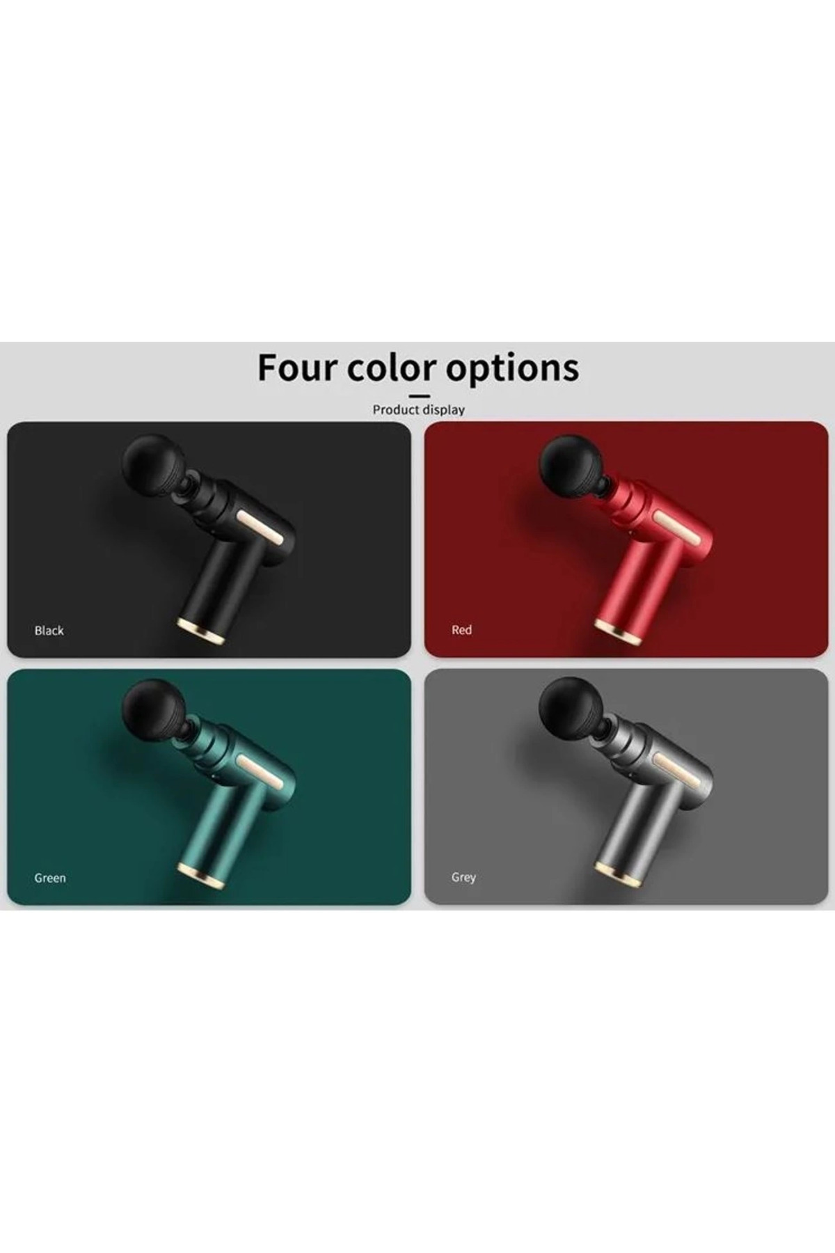 CT STONES 4 Başlıklı 6 Kademeli Titreşimli Şarjlı Mini Masaj Aleti