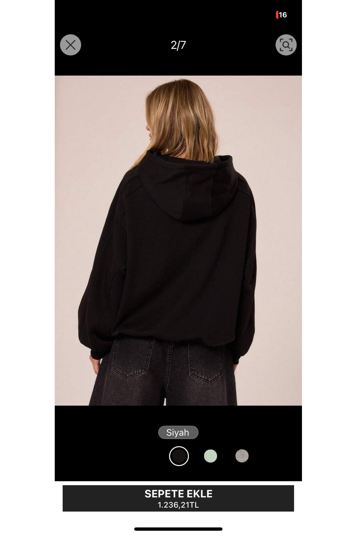 BYMEER  3’lü Kahve Bordo Siyah Kapüşonlu Oversize Sweatshirt - Görsel 6