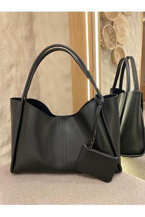 MIREVA ÇANTA Siyah MİREVA Kadın Suni Deri El ve Omuz Çantası Çıkarılabilir Mi...