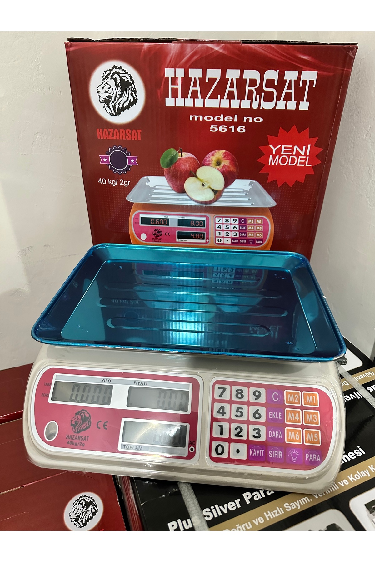 Karaağaç Elektronik Hazarsat 40 Kg Terazi - Dayanıklı Kırılmaz Gövde - Şarjlı ve Pilli Kullanım