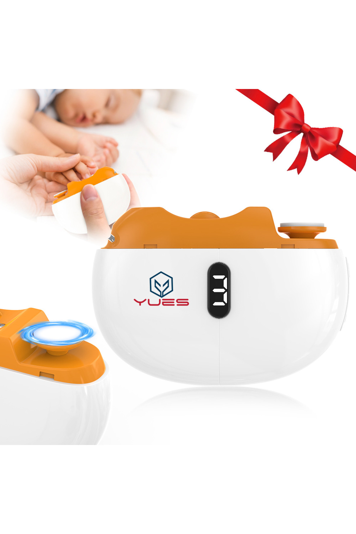 W-201D 3’ü 1 Arada Elektrikli Tırnak Parlatıcı & Törpüleme Cihazı – 3 Kademeli Hız, LED Ekran