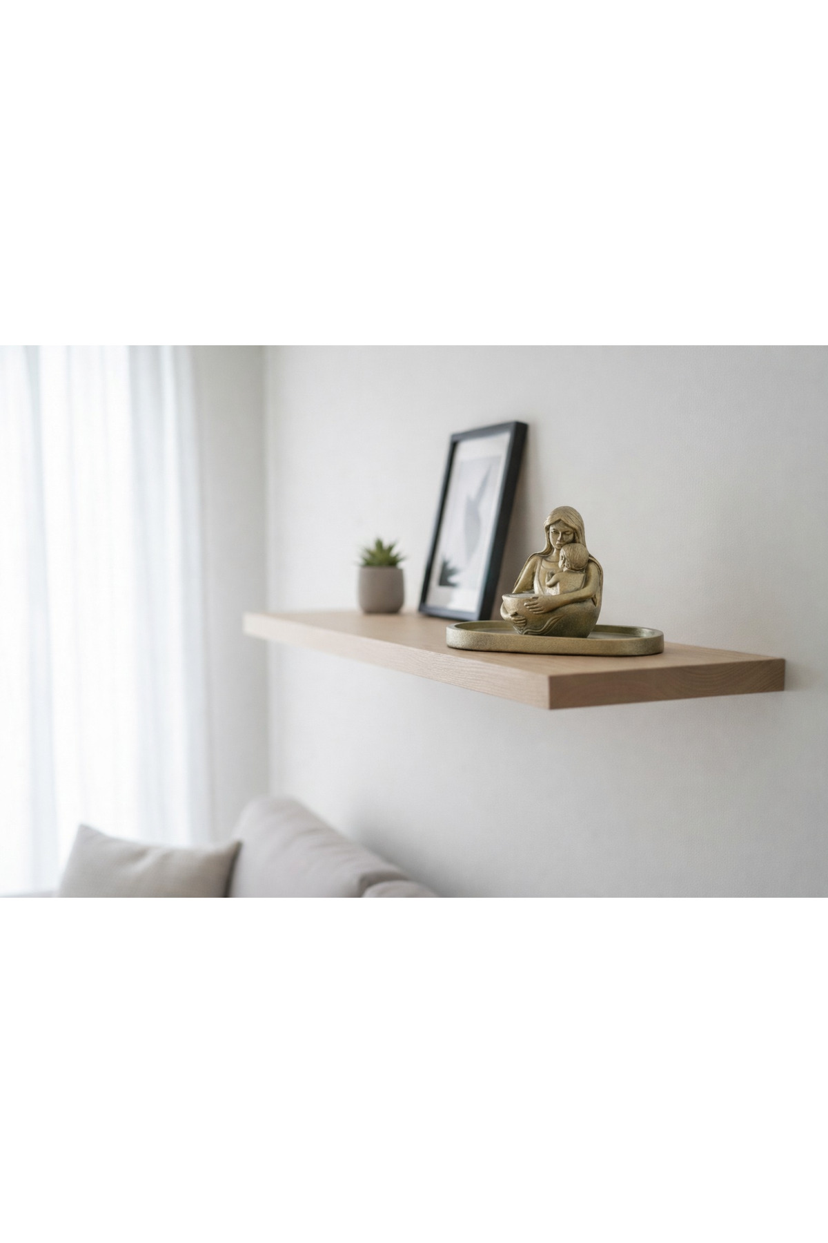 simea products Mom Candle - Tabaklı Anne ve Çocuğu Mum fotoğrafı 4 (önizleme)