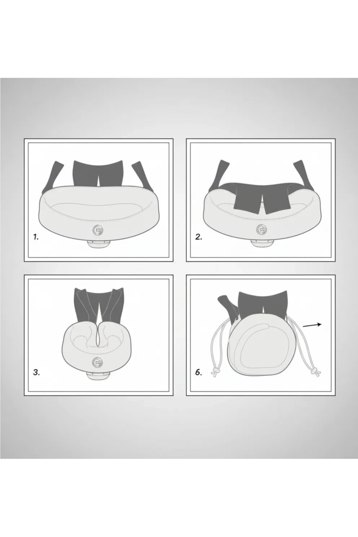 Epilons Taşınabilir Portatif Bebek Yatağı,sırt Çantasına Dönüşebilen Portatif Bebek Beşiği (gri) fotoğrafı 6 (önizleme)