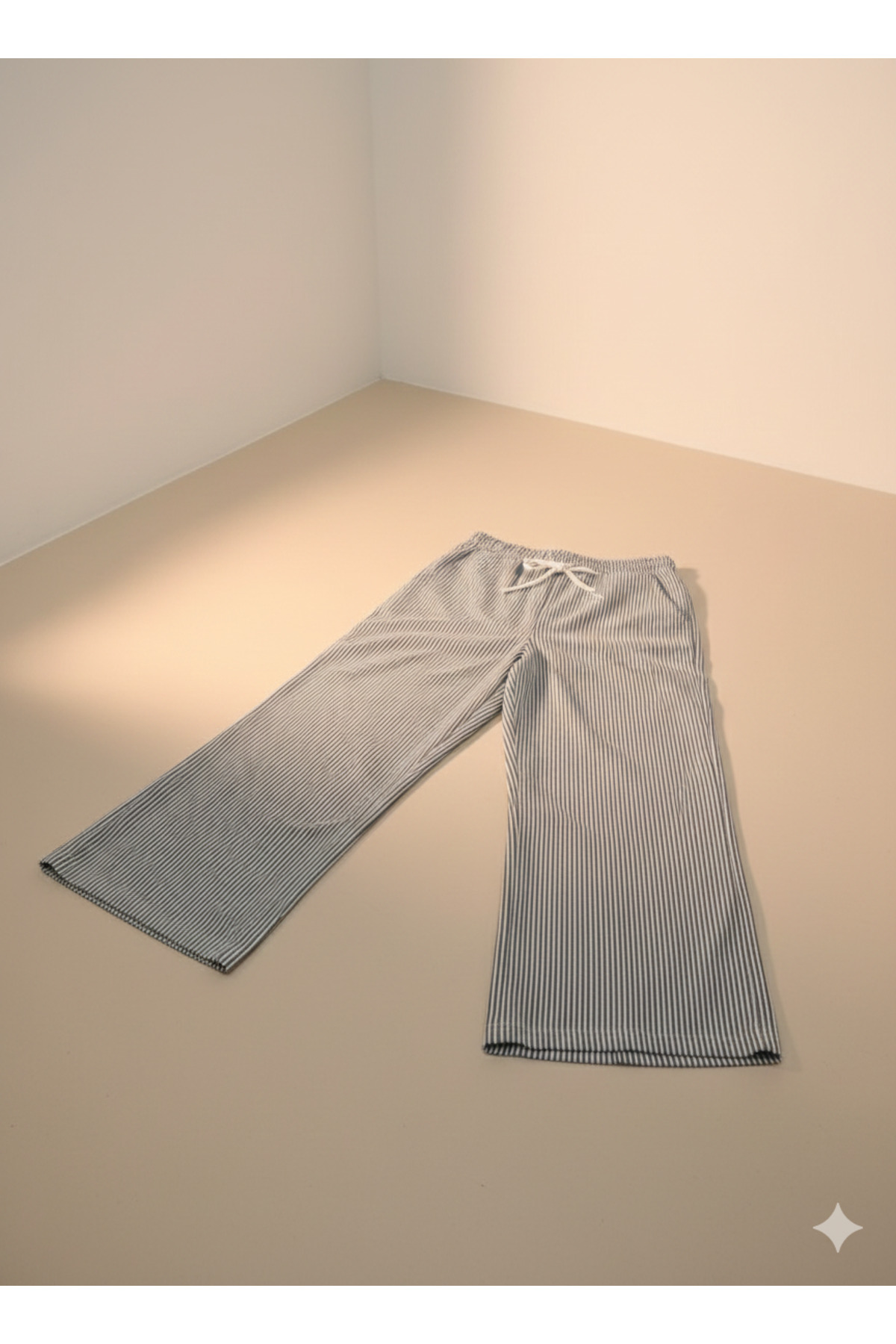 Stor Pantolon çizgi li lastikli bel