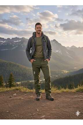 Sınwear Erkek Kışlık Içi Polar Su Itici Rüzgar Geçirmez Outdoor Softshell Pan...