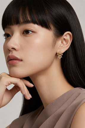 Bybeesjewelry Minimal gümüş küpe