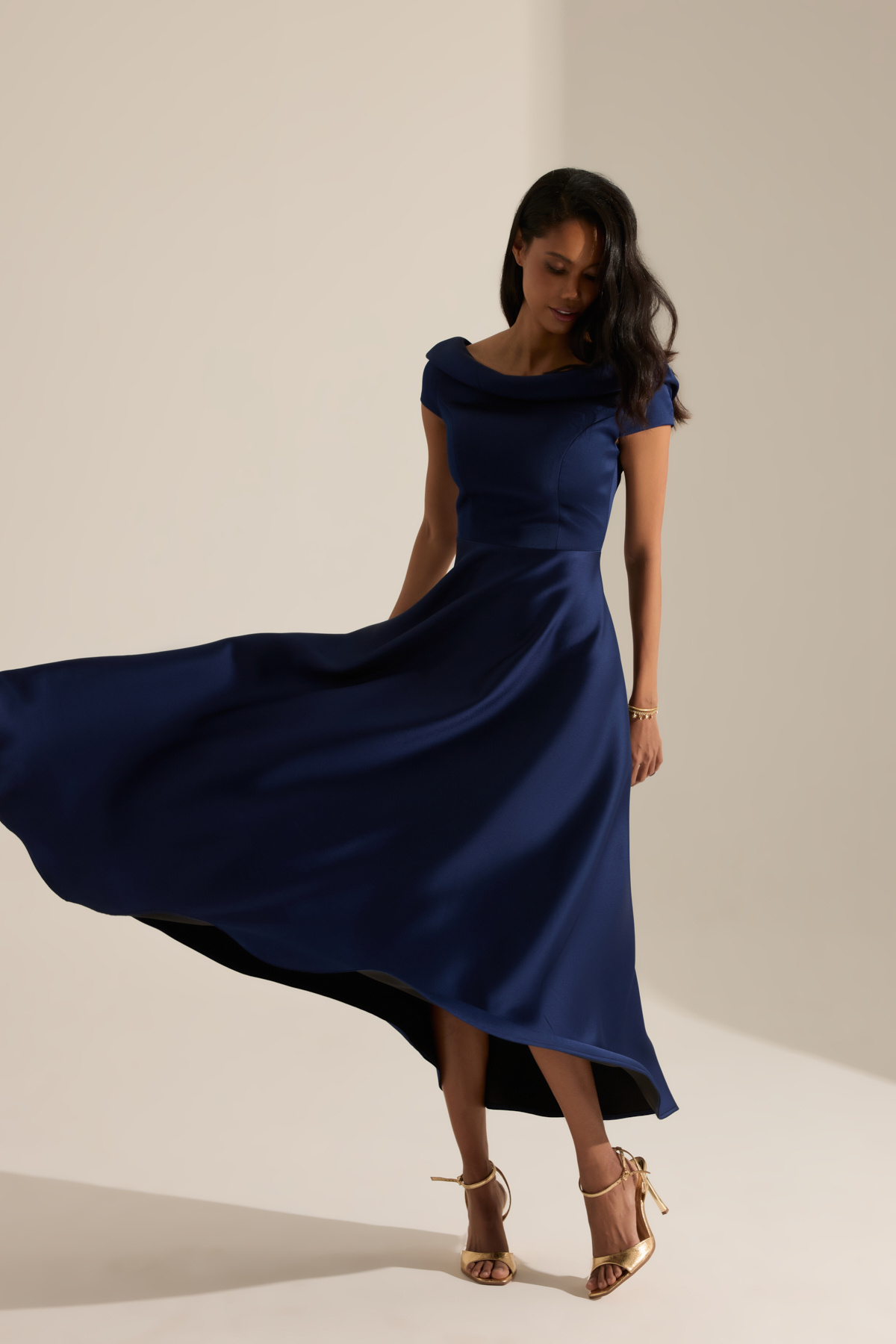 Rachel Dark Blue Engagement Dress