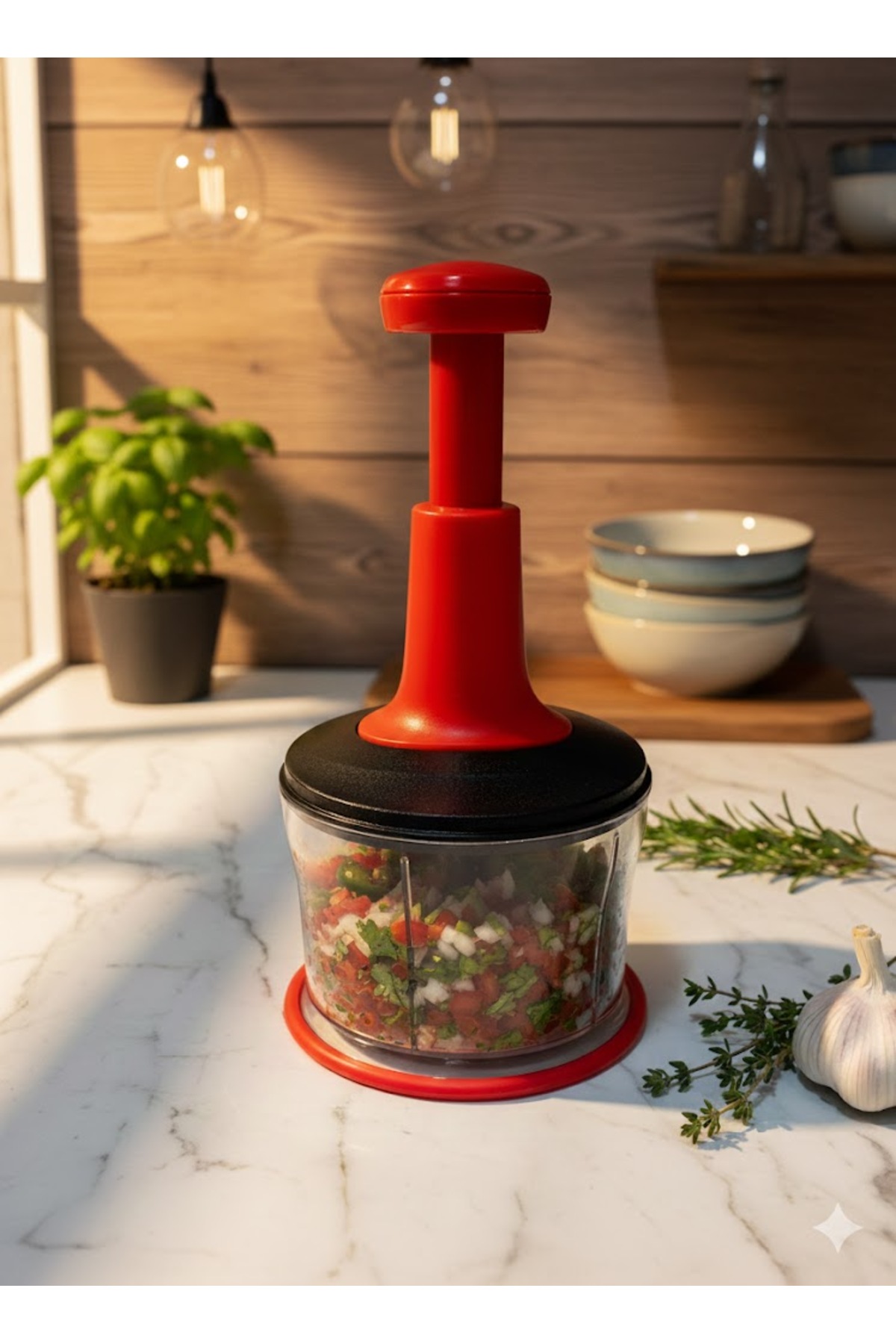 Lexa Paslanmaz Çelik Bıçaklı Üsten Basmalı Manuel El Rondosu