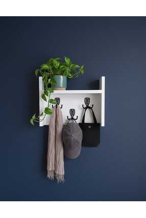 Mavi kare mobilya MODERN DUVAR ASKILIĞI ANAHTARLIK, PORTMANTO MDF