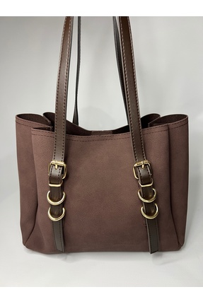 OZ&BU Süet Büyük Boy Omuz Çantası