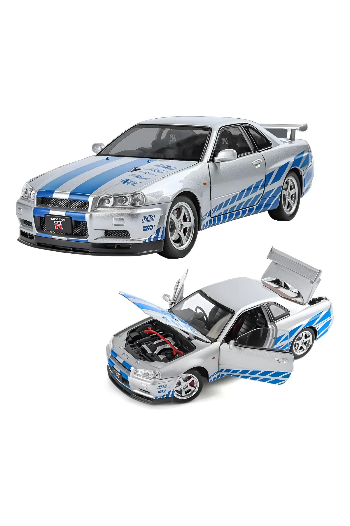 Cici Oyuncak Fast & Furious Brian O'Conner 2002 Nissan Skyline GT