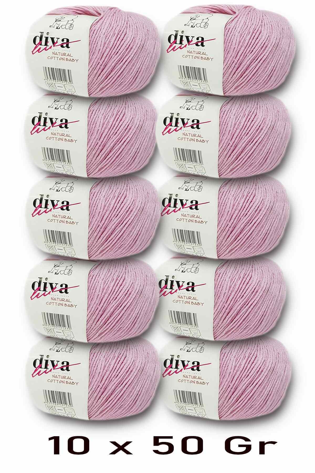 Premium Amigurumi Rope Punch Bebe Soft Cotton 500 g (pack of 10) -Powder Pink