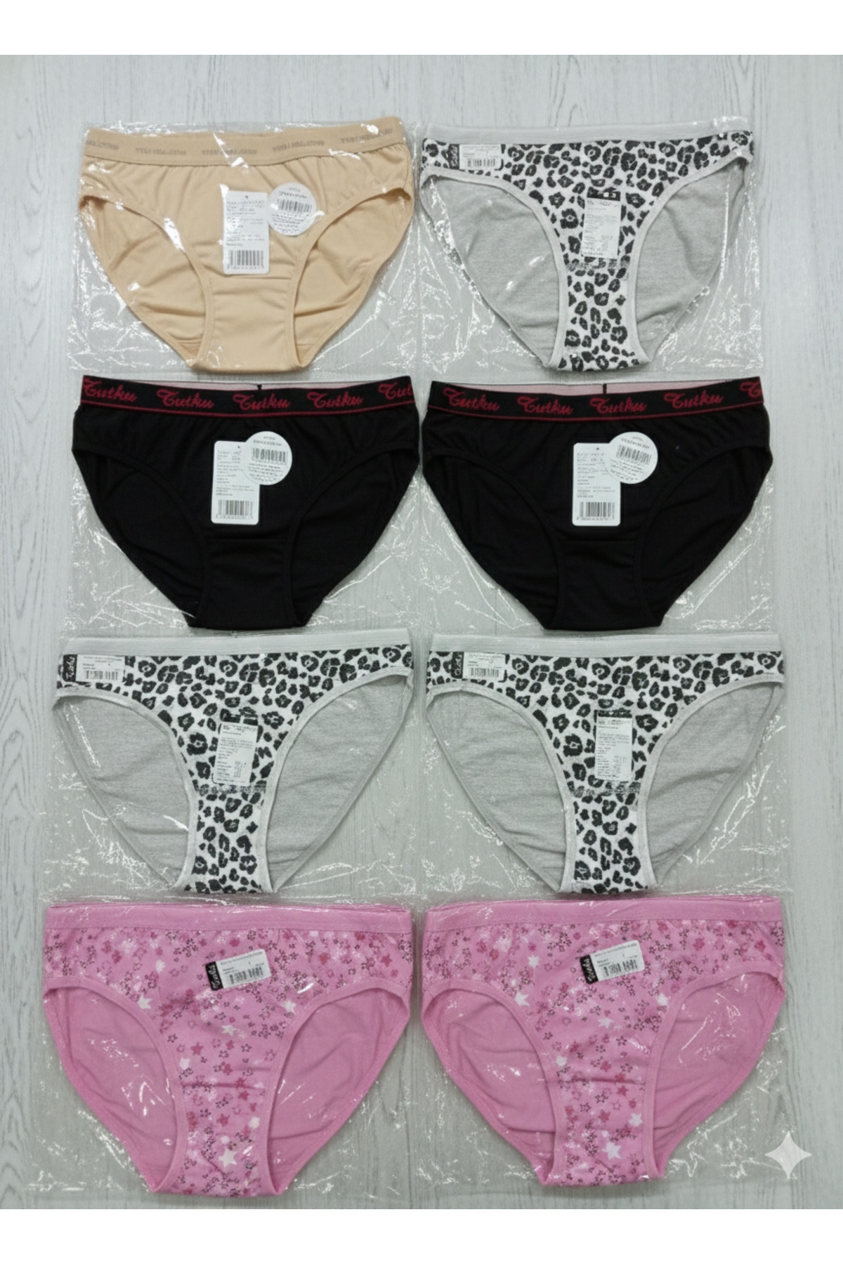 DiYer Altu 12 set iç giyim renkli