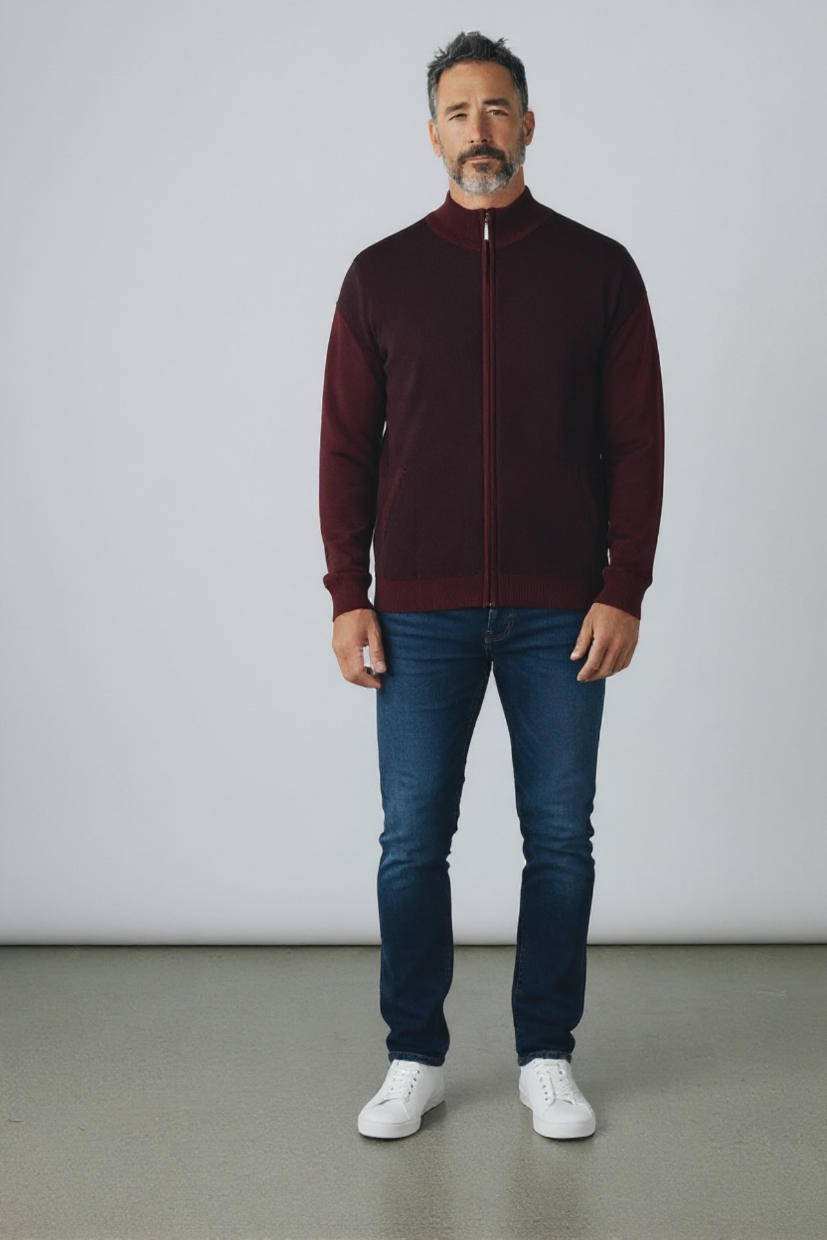 Butik Büyük Beden Hakiki Yün Hırka Baba Hırkası görsel 3