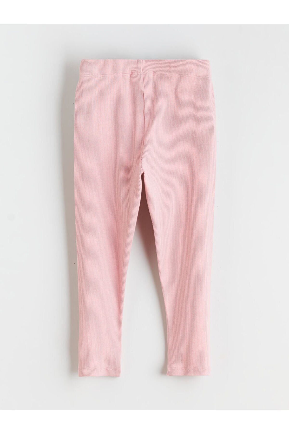 LC Waikiki Pembe Beli Lastikli Kız Çocuk Fitilli Tayt 2'li fotoğrafı 5 (önizleme)