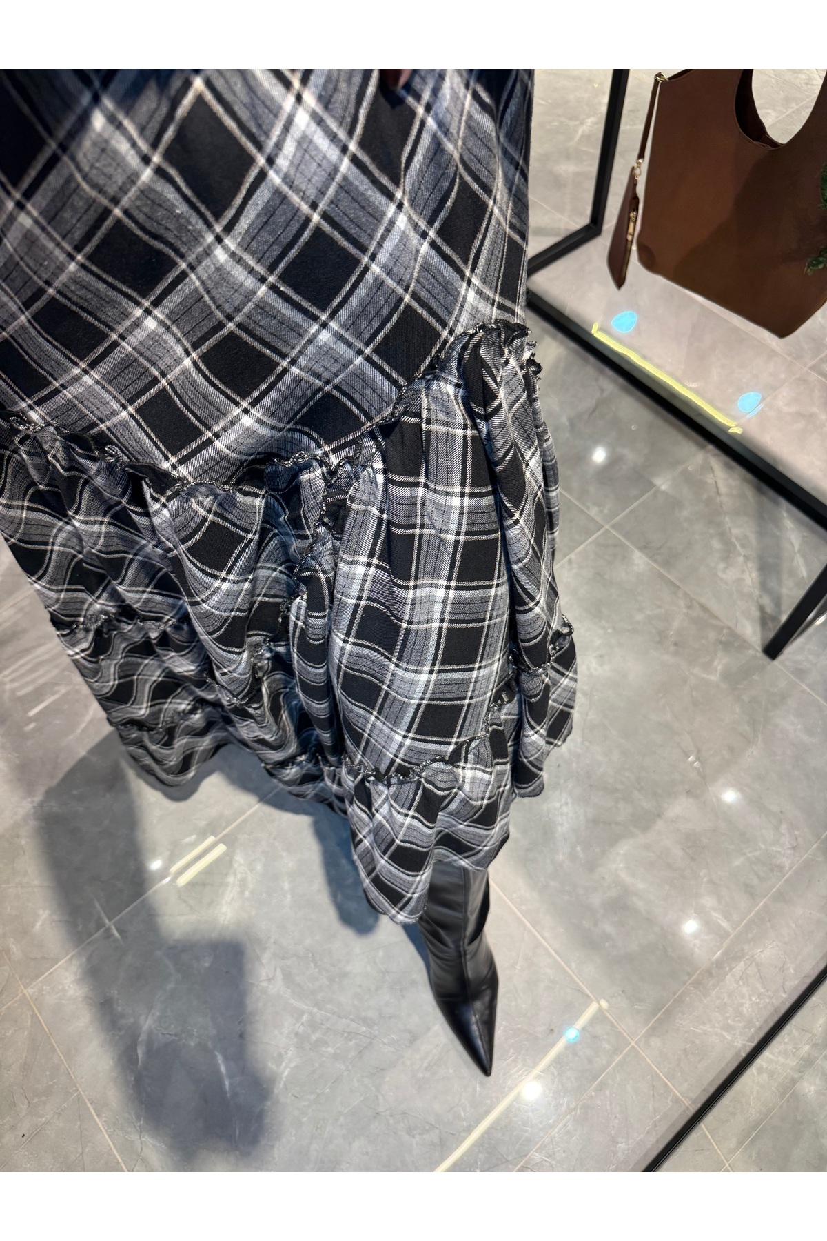 ESDİVABUTİK  Ekose etek - Görsel 5