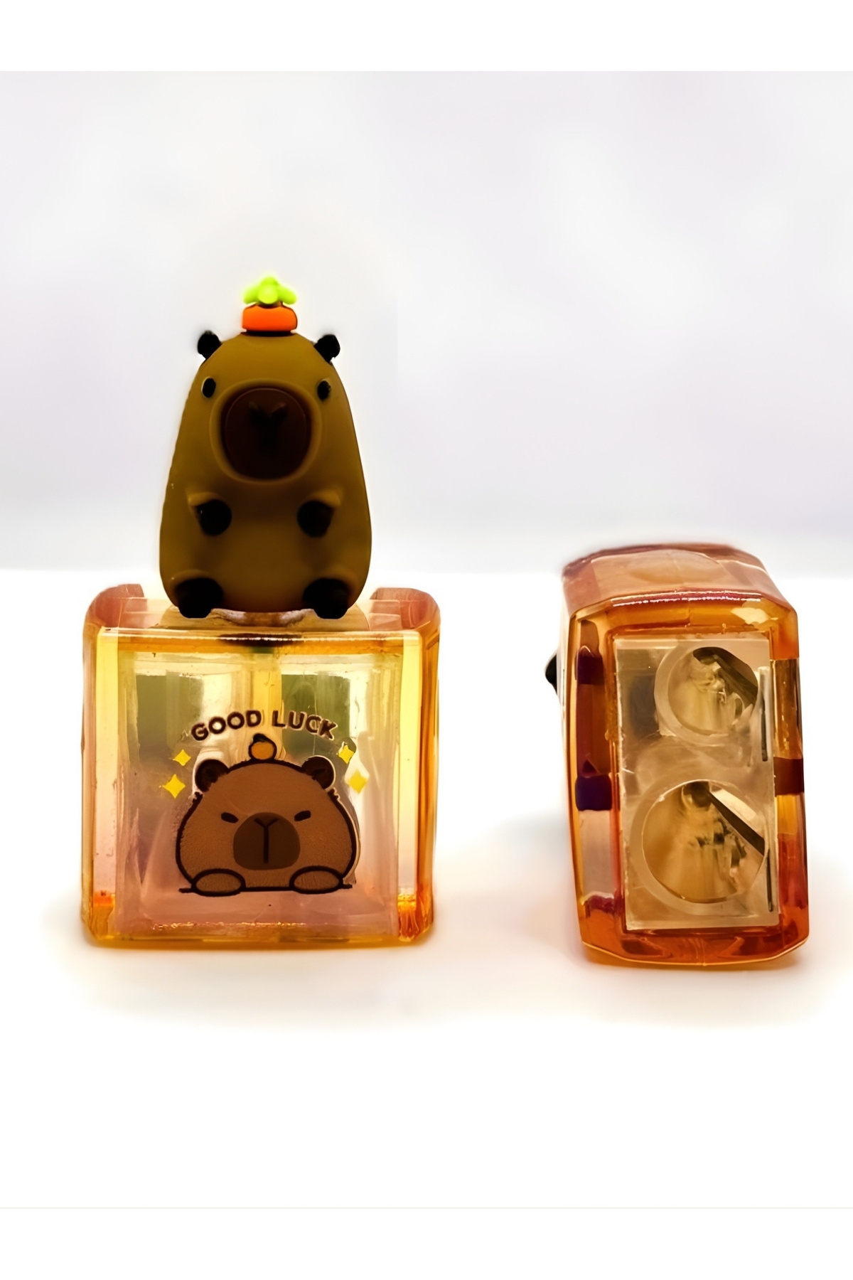 ÖZ OFİS Capybara Kapibara Figürlü Çift Bıçaklı Kalemtıraş Tekli