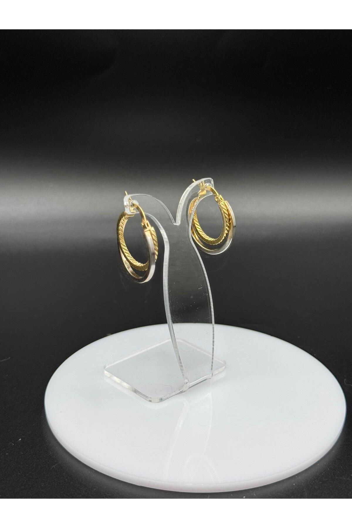 MHCGOLD 14 Ayar Altın Küpe