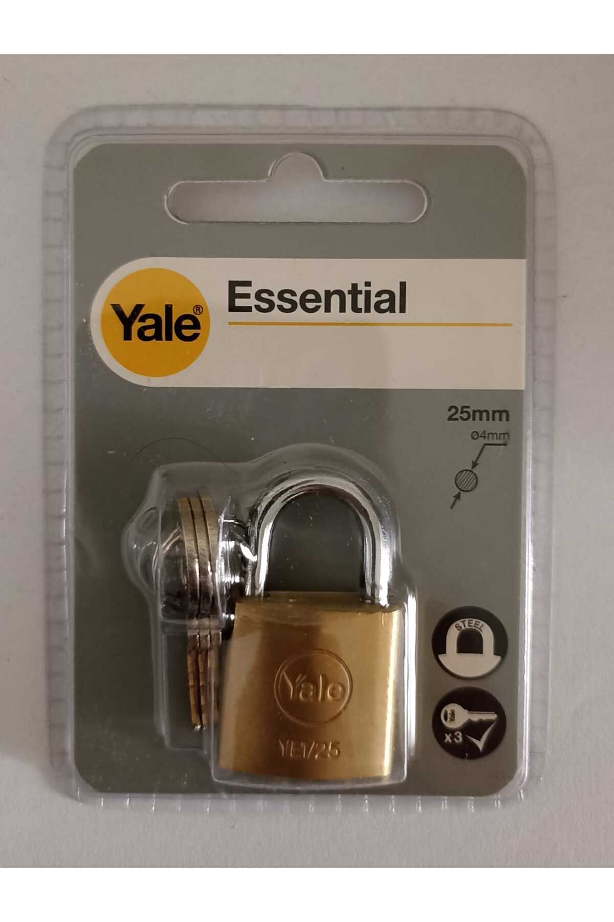 Yale 25mm Pirinç Asma Kilit - Blister