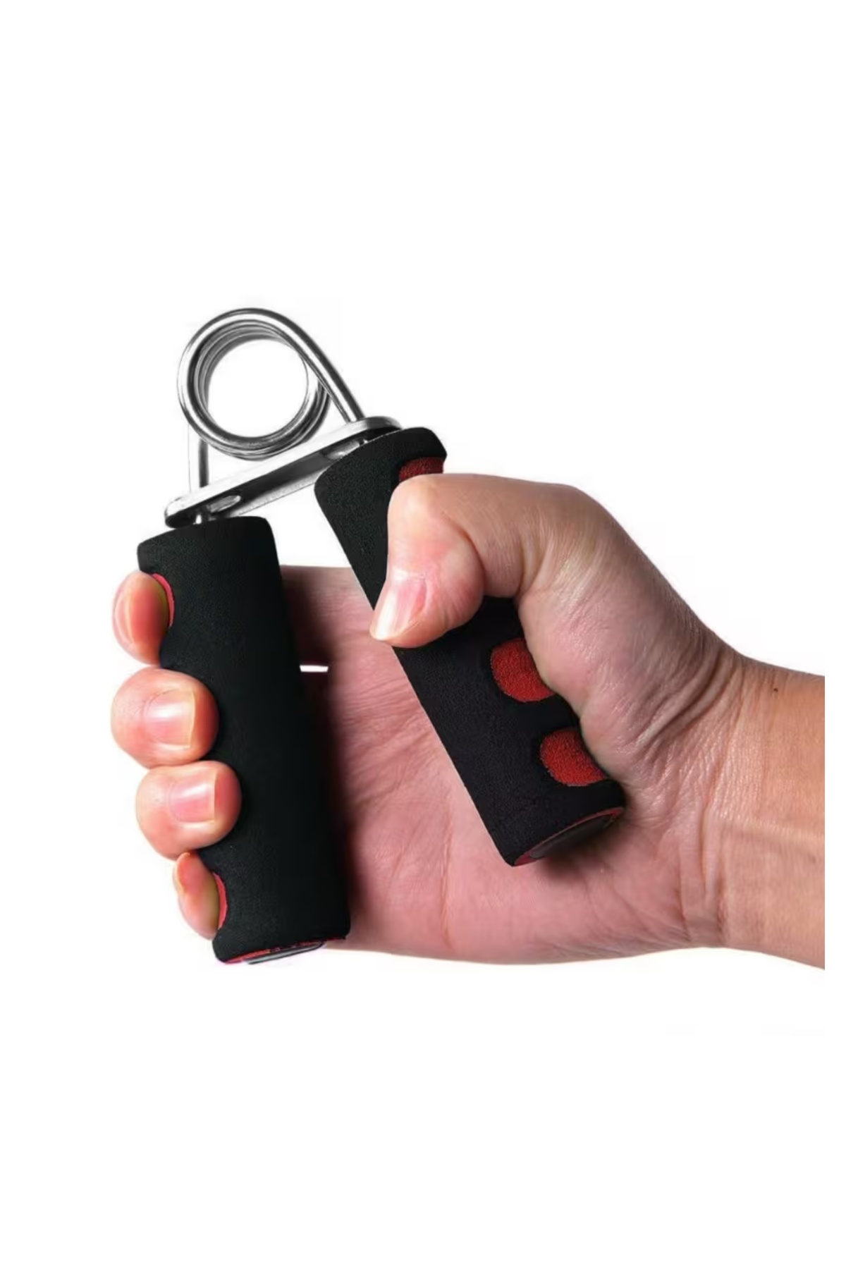 RED KİTCHEN 1 Adet El Yayı Bilek Kol Parmak Güçlendirici Kaydırmaz Süngerli Çelik Yay