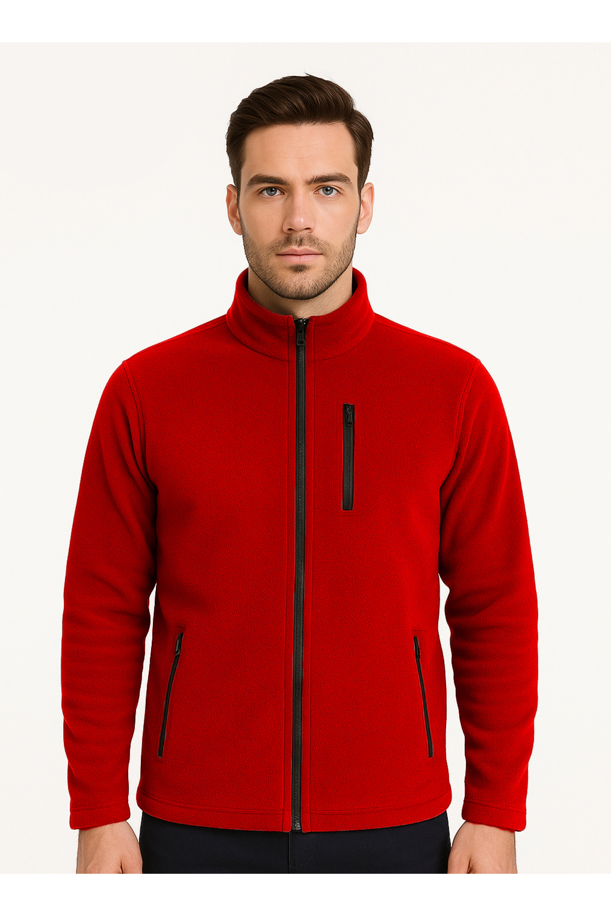 Three Pocket Fleece — قرمز 3CP1