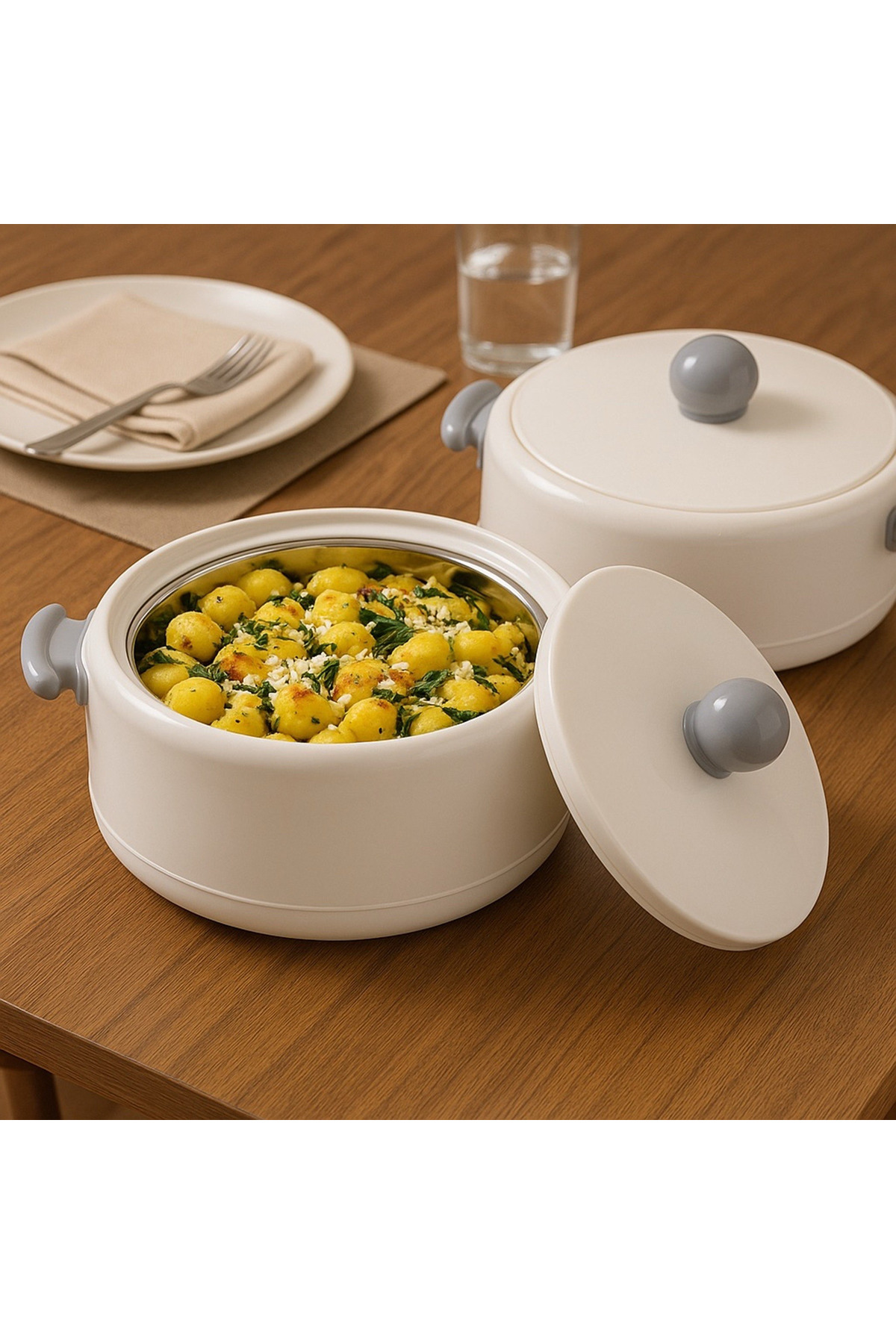 Home Box Atlanta Double Wall Hot Pot Casserole - 3 L