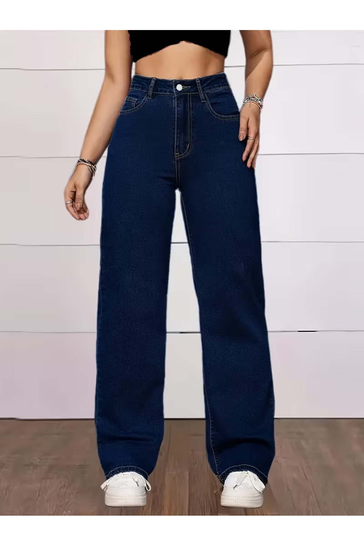 Astrid Women's Jeans Palazzo Loose Fit Casual High Waist Jean Denim Jeans