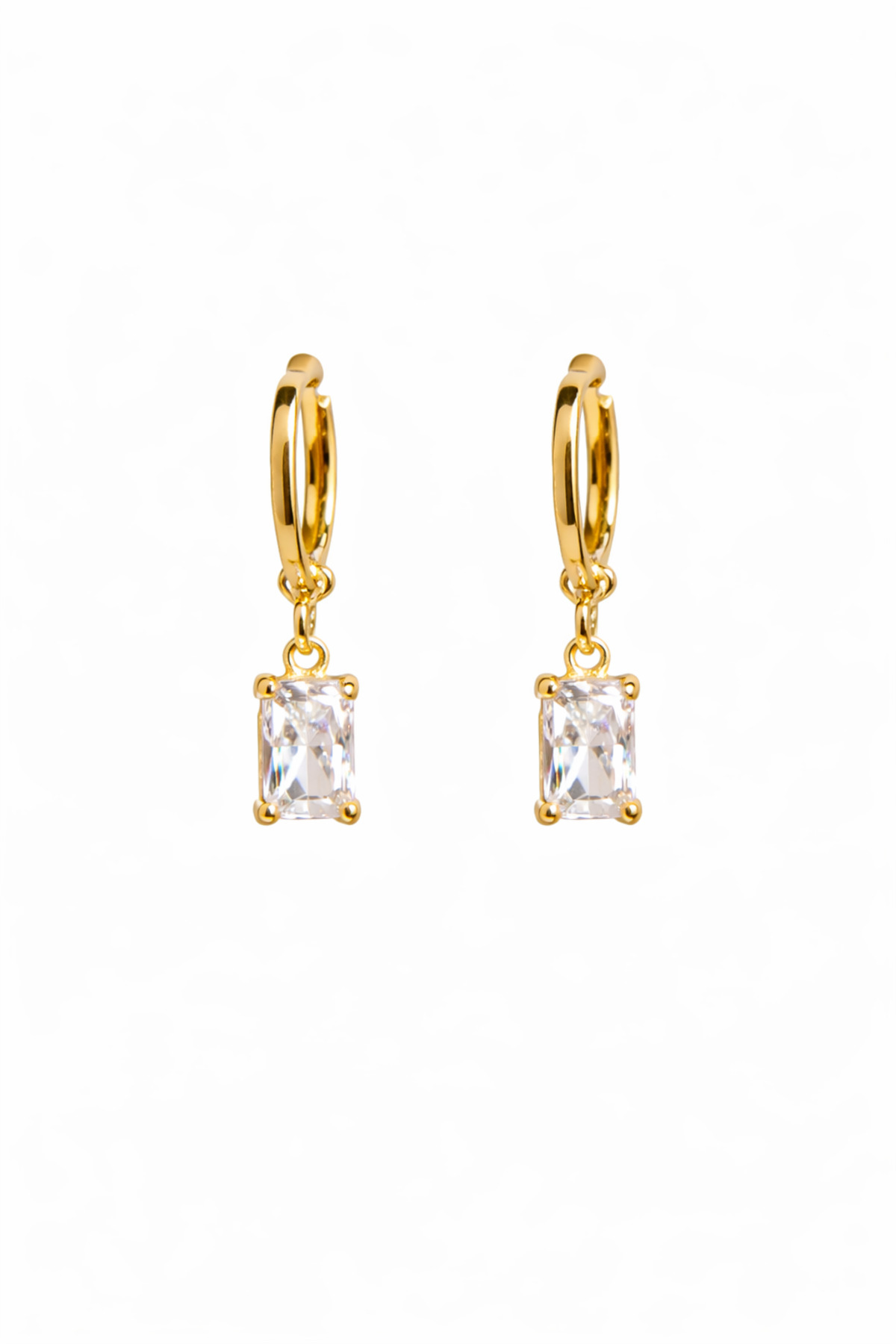Recta Glow Zirkon Çelik Gold Küpe