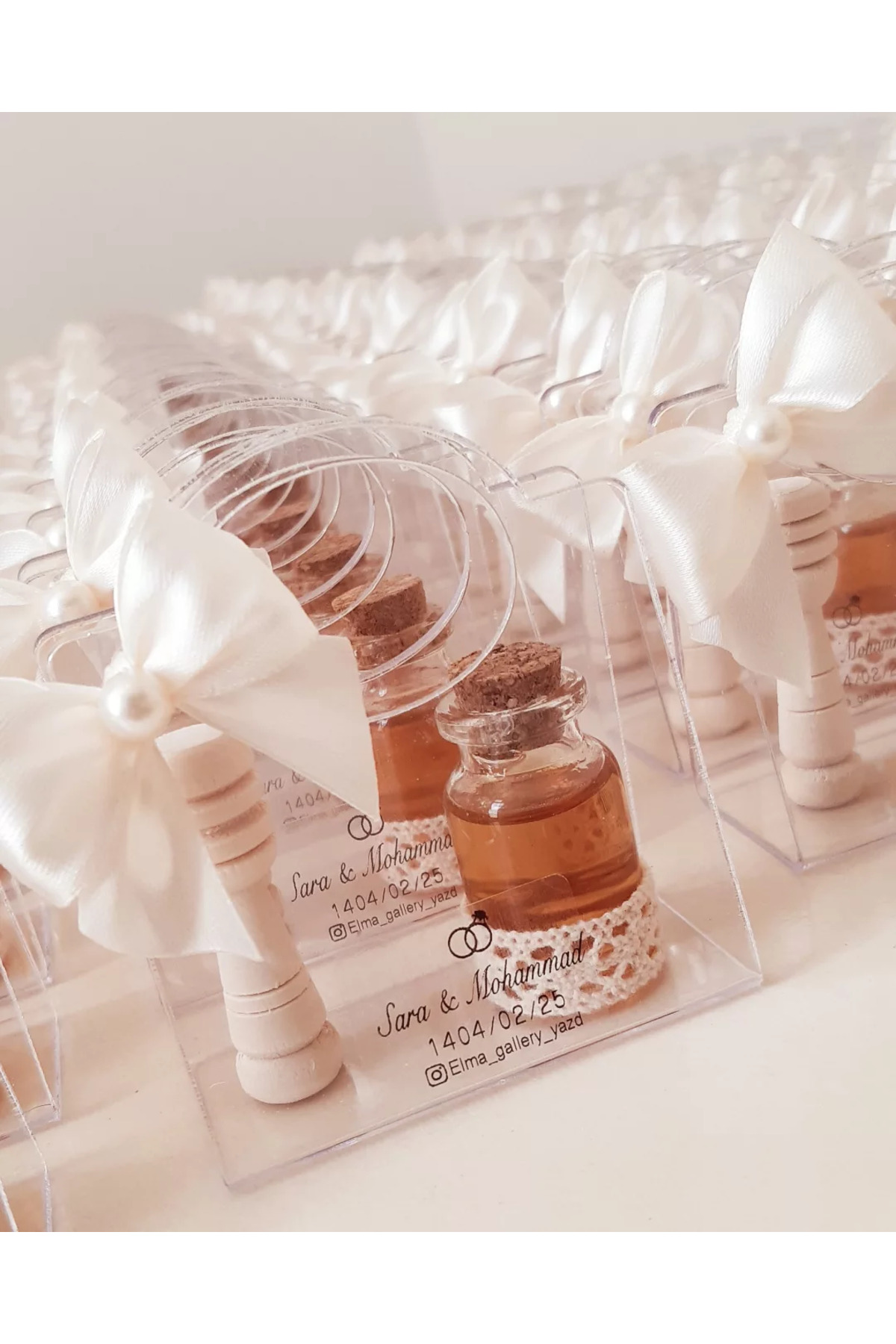 Mapel 5 Adet Süslemeli Pleksi Bal Çanta nişan, düğün, nikah, söz, bohça, kına, doğum, mevlid hediyelikleri fotoğrafı 4 (önizleme)