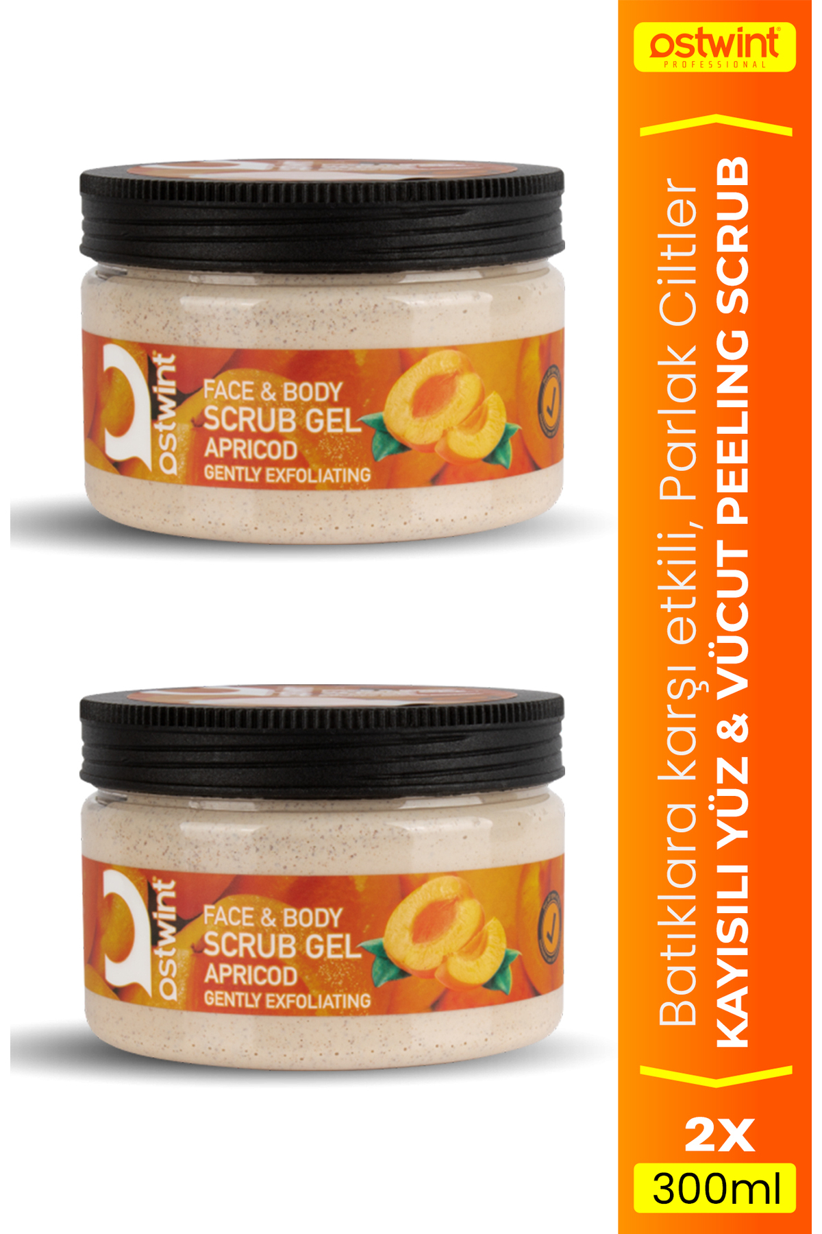 Ostwint Peeling Gel 300 Ml Kayısı Scrub 2 Adet — 565645356343