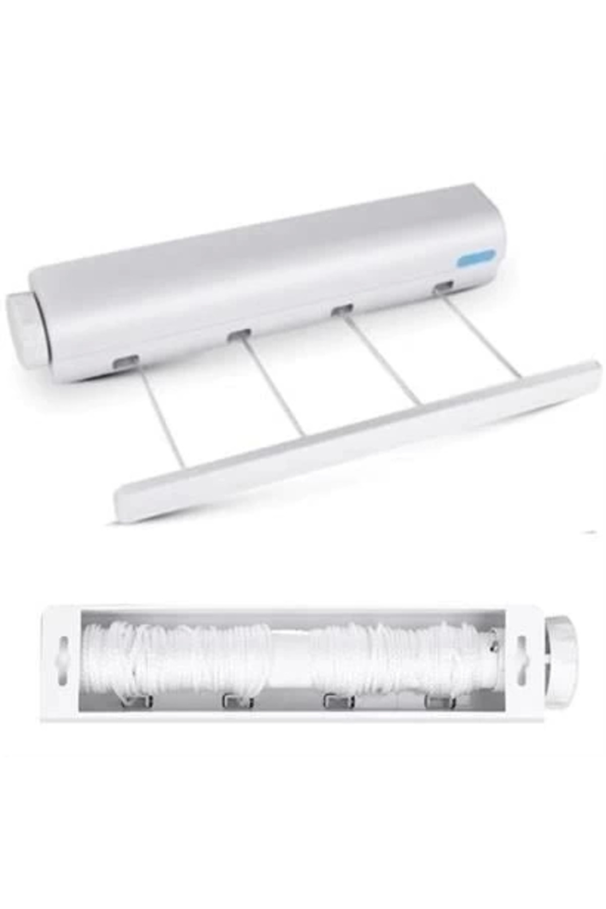 moontime alaçatı Pratik Çamaşır Kurutma Portatif Çek As Kolay Askılık 4 İpli