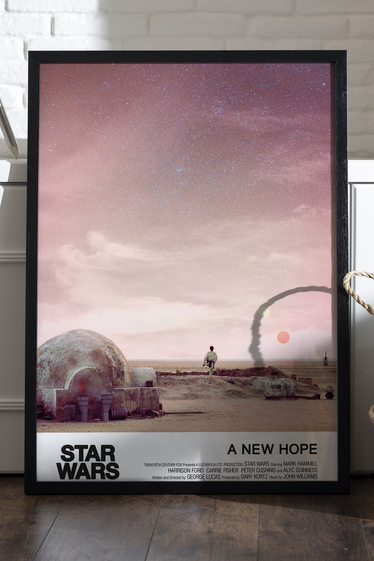 Star Wars Siyah Ahşap Çerçeveli Poster, Film Duvar Tablosu - Fiyatı