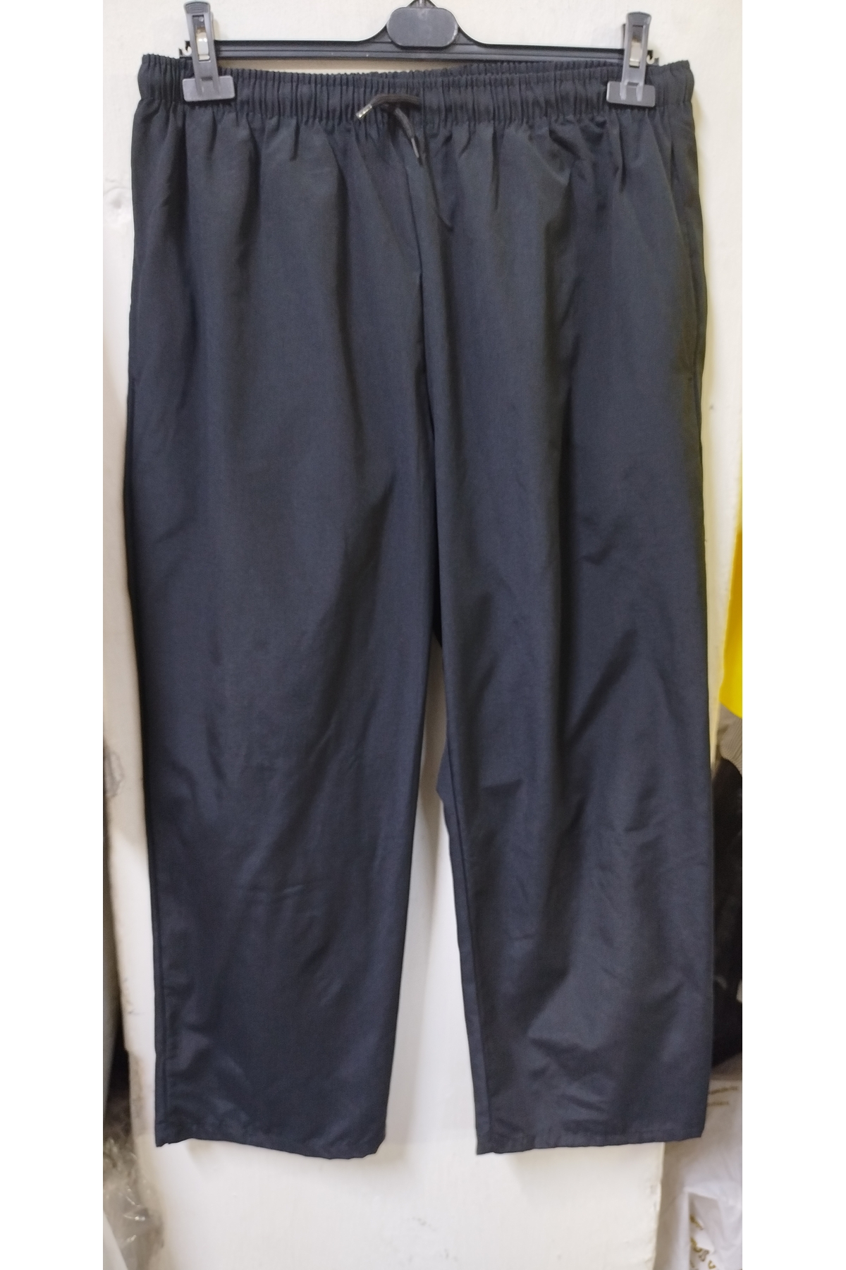 ADONİX Kadın siyah rahat kesim spor pantolon