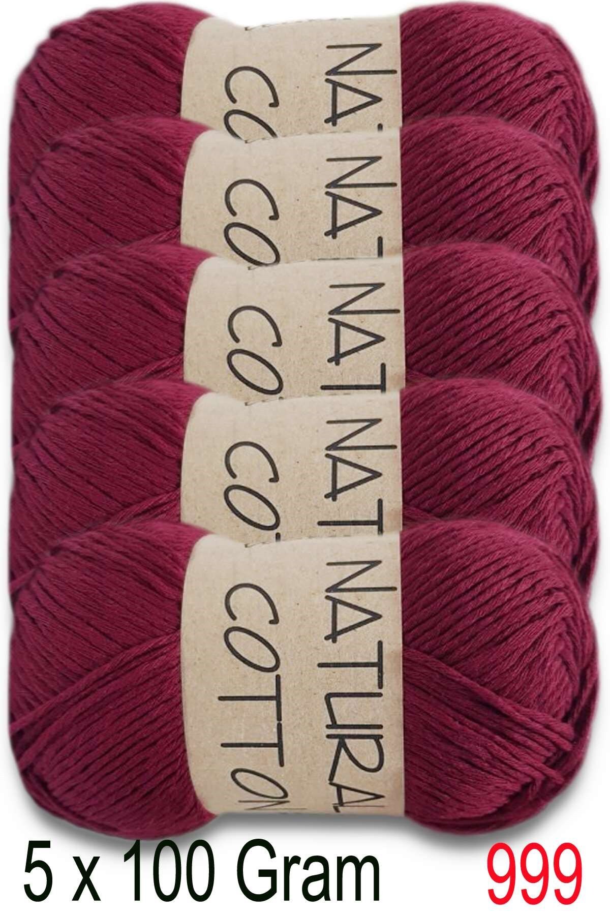 Diva Natural Cotton 999 Burgundy (Pack of 5)