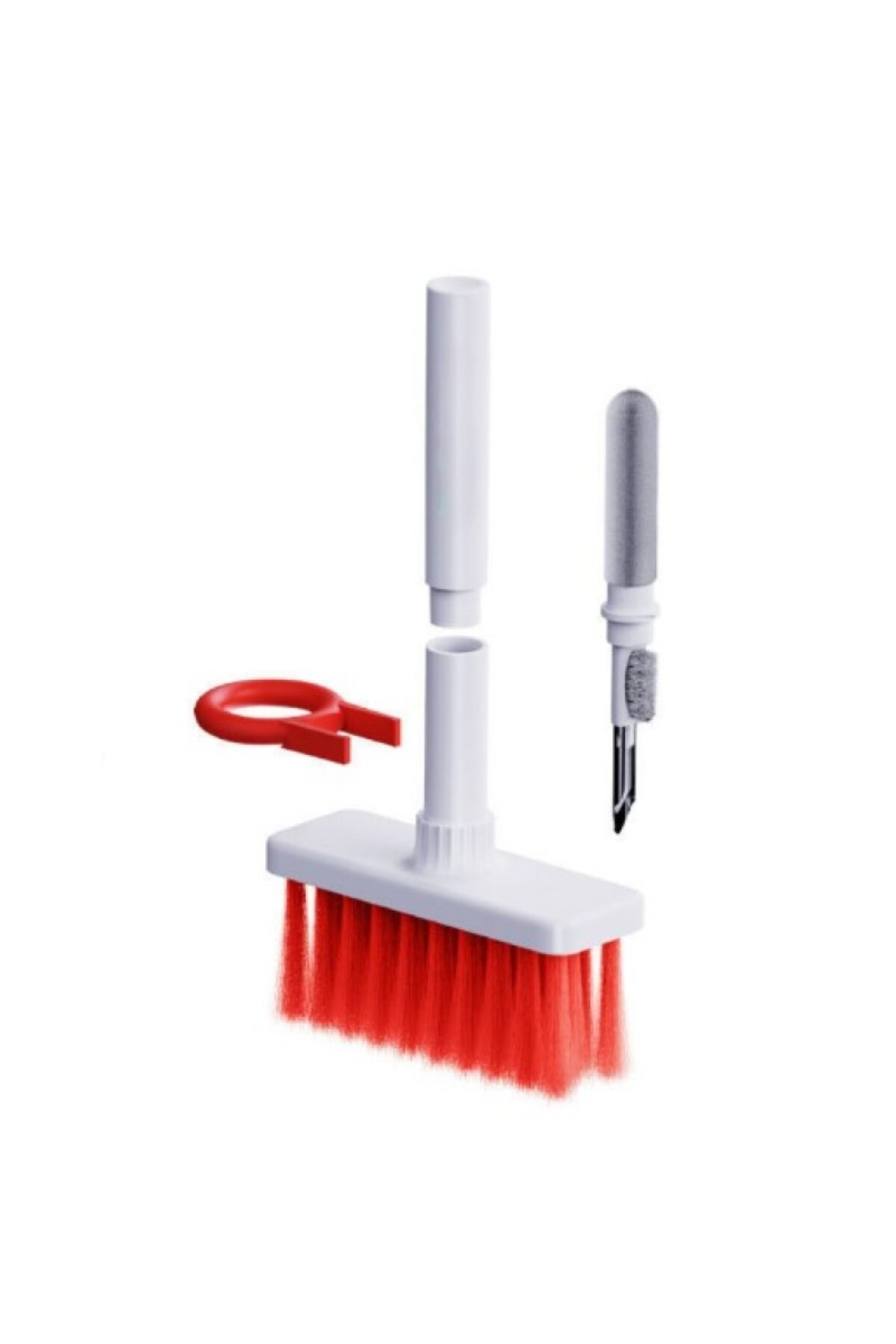 Brentino Klavye ve Kulaklık Temizleme Seti 4 Başlıklı Fırça Sünger Metal Uç Tuş Çektirme Çok Amaçlı Kit