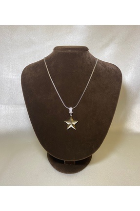 ZAYECOLLECTİON Yıldız Kolye Silver Çelik