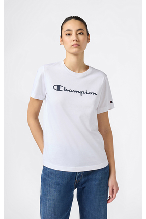 Champion Short-Sleeve Tee Kadın Beyaz  Tişört - 118428-WW001