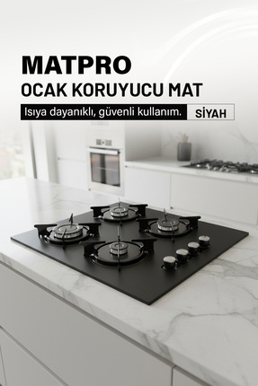 MATPRO KUMTEL SET ÜSTÜ OCAK KORUYUCU SİLİKON MAT