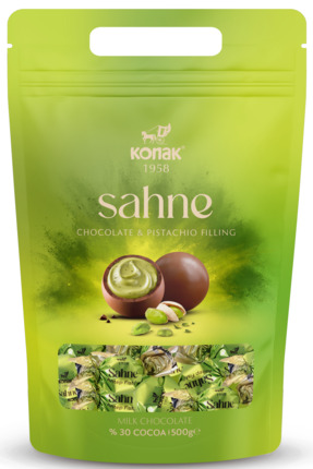 KONAK Sahne Antep Fıstıklı Sütlü Çikolata 500 GR