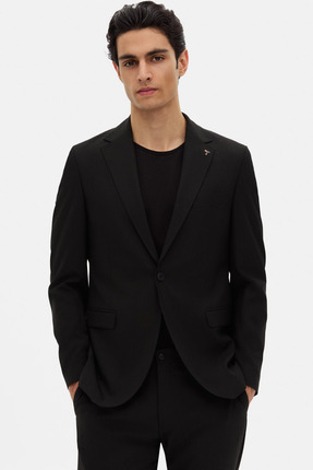 Tween Slim Fit Siyah Düz Takim Elbise