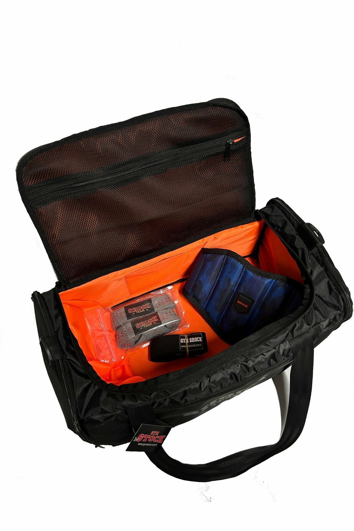 GYM STOCK Shock Team Astarlı Fonksiyonel Duffle Spor Çanta Siyah görsel 3