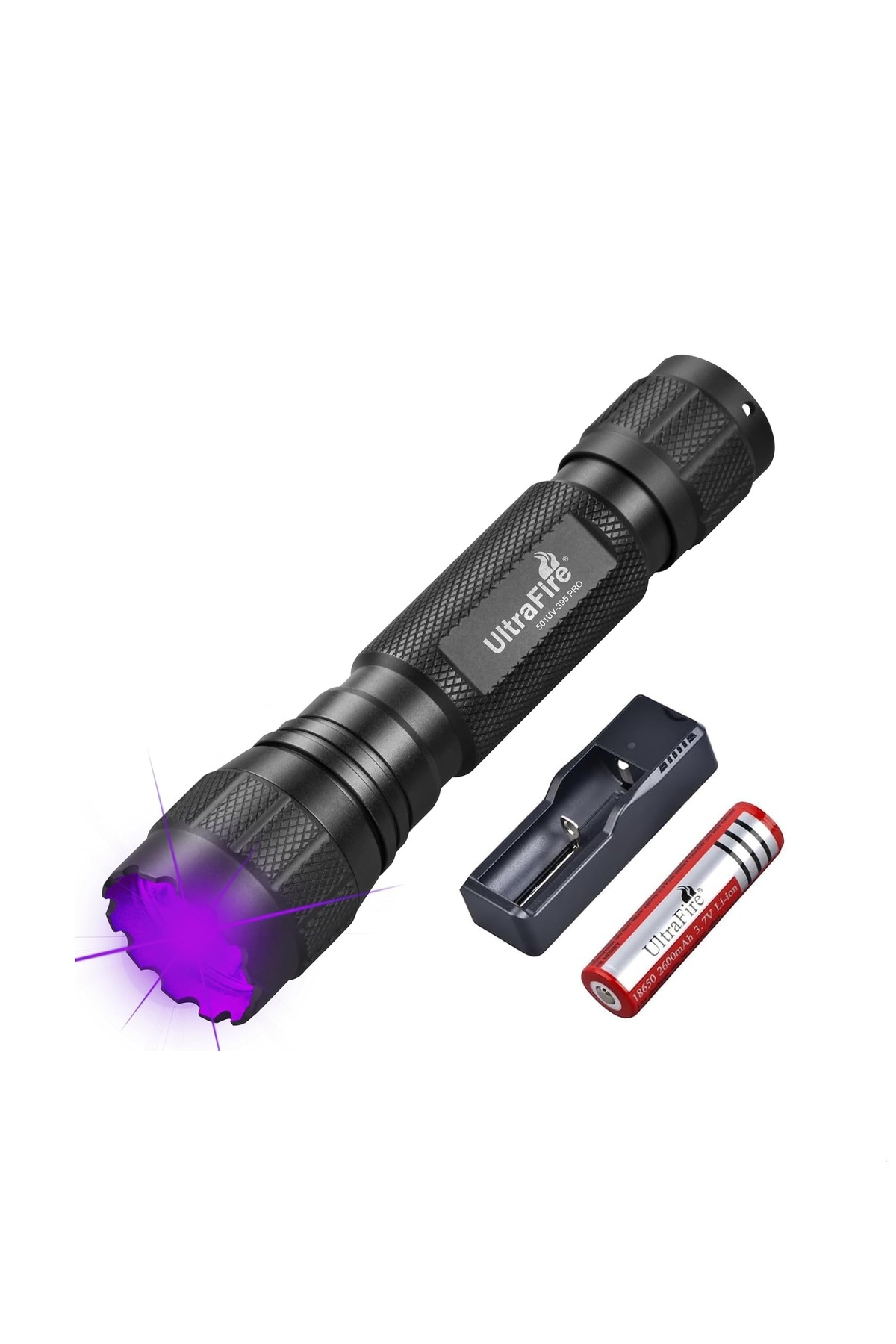 Ultrafire 501UV-395 PRO 395-405 Nm Uv 10 W Güçlü Ultraviyole Lamba