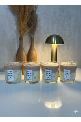 NOIREA CANDLES El yapımı Kahve Kokulu Soya Mum