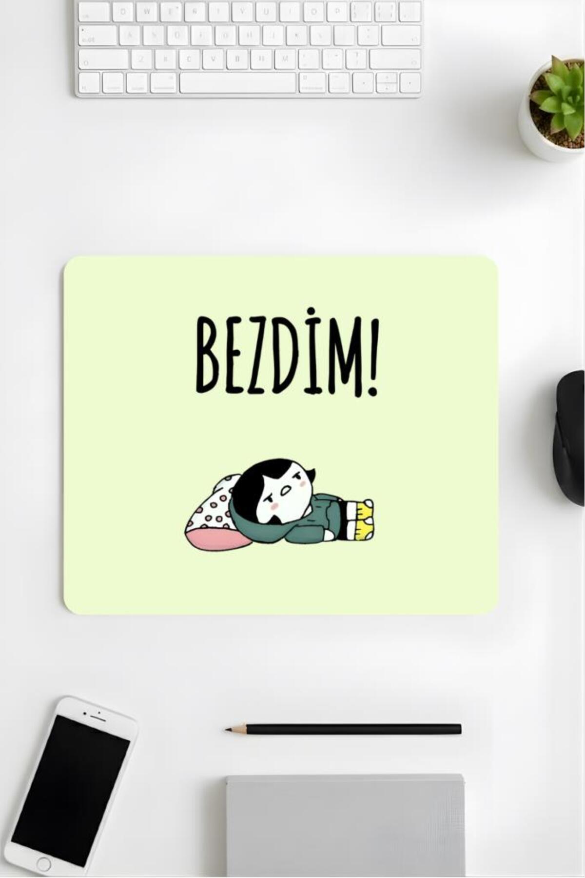 18x22 Cm Patterned Mouse Pad Cloth Themed Mouse Pad with Printed Design,Office Accessories Tired Mood