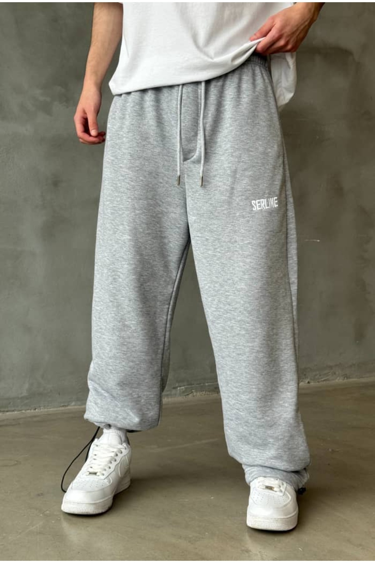 serline  Yazlık-Serline Premium Ayarlanabilir Paça Baggy Eşofman - Görsel 5