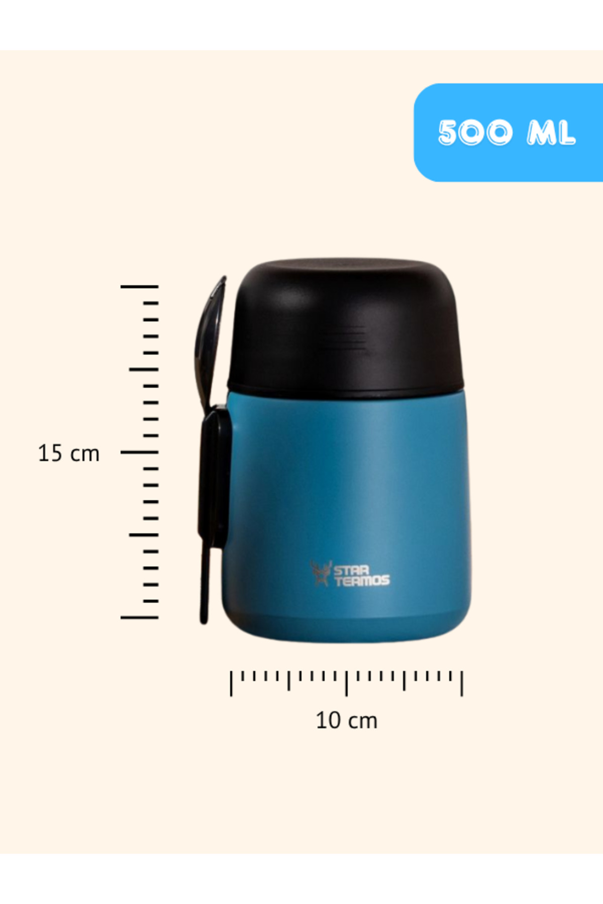 ATA HOME Yemek & Mama Termosu 500 ml - 8 Saat Sıcak, 12 Saat Soğuk 48 Saat Buz Tutma fotoğrafı 5 (önizleme)