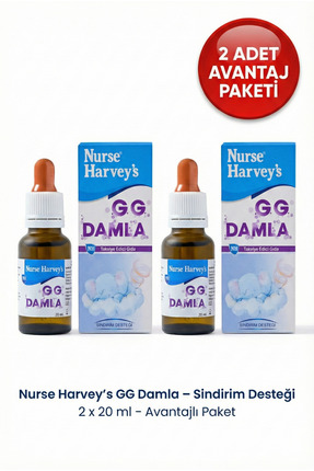 Nurse Harvey's GG Damla 20 ml x 2 Adet - Bebekler İçin Sindirim Desteği Avant...