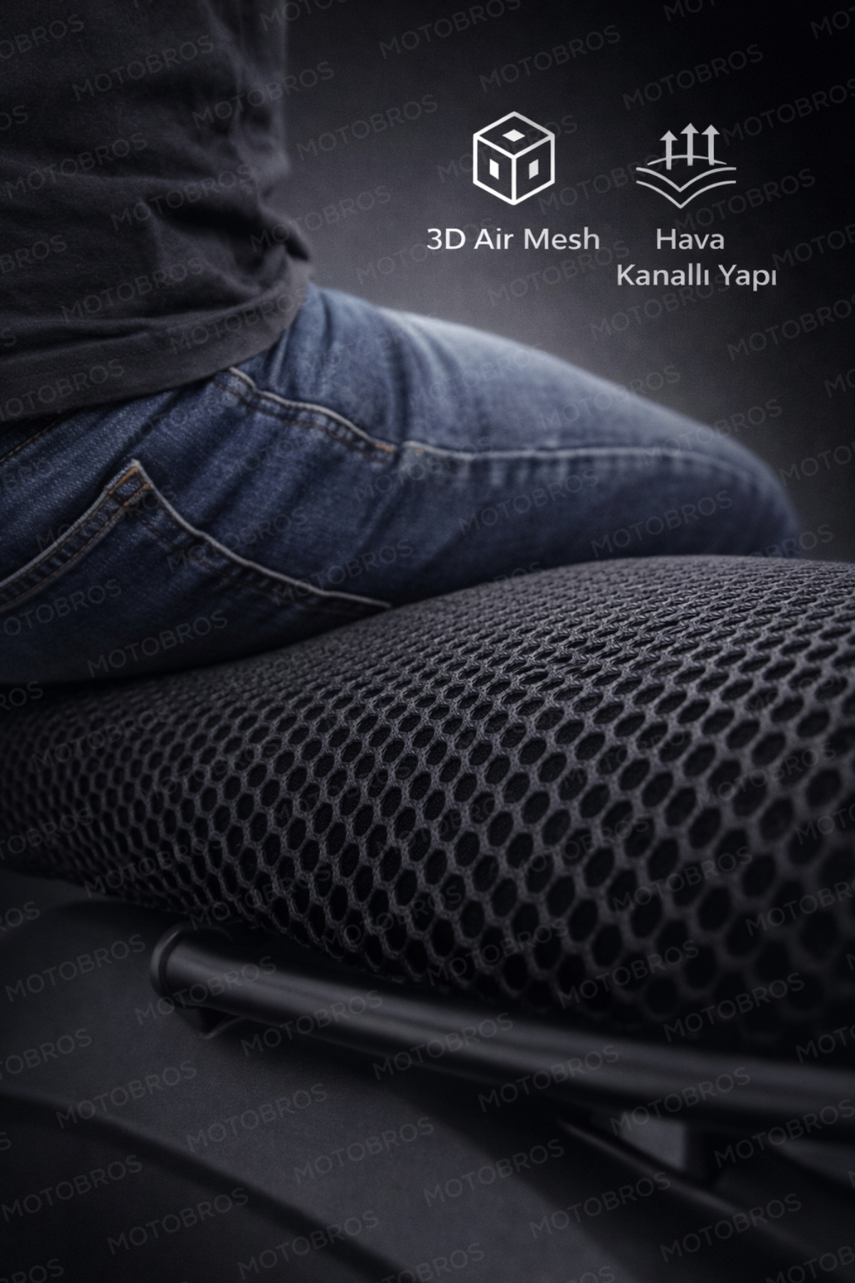 Motobros Kuba Bluebird 3D File Sele Kılıfı Motor Koltuk Kılıfı Kaymaz, Koruyucu Motor Sele Kılıfı fotoğrafı 2 (önizleme)